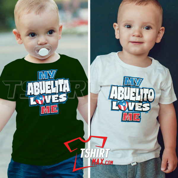 My Abuelita (ó Abuelito) Loves Me Puerto Rico Heart